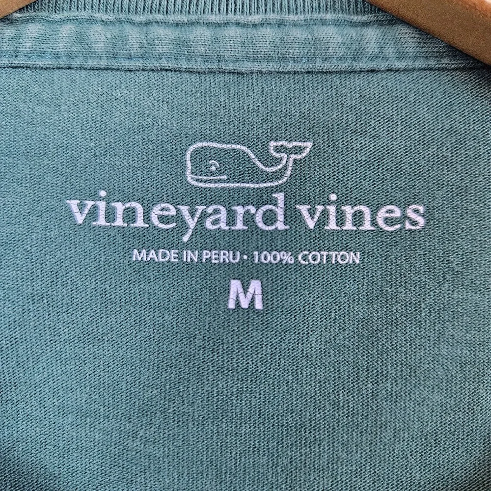 Vineyard Vines Green Long Sleeve Tee T-Shirt Size‎ M Holidays Christmas Cotton